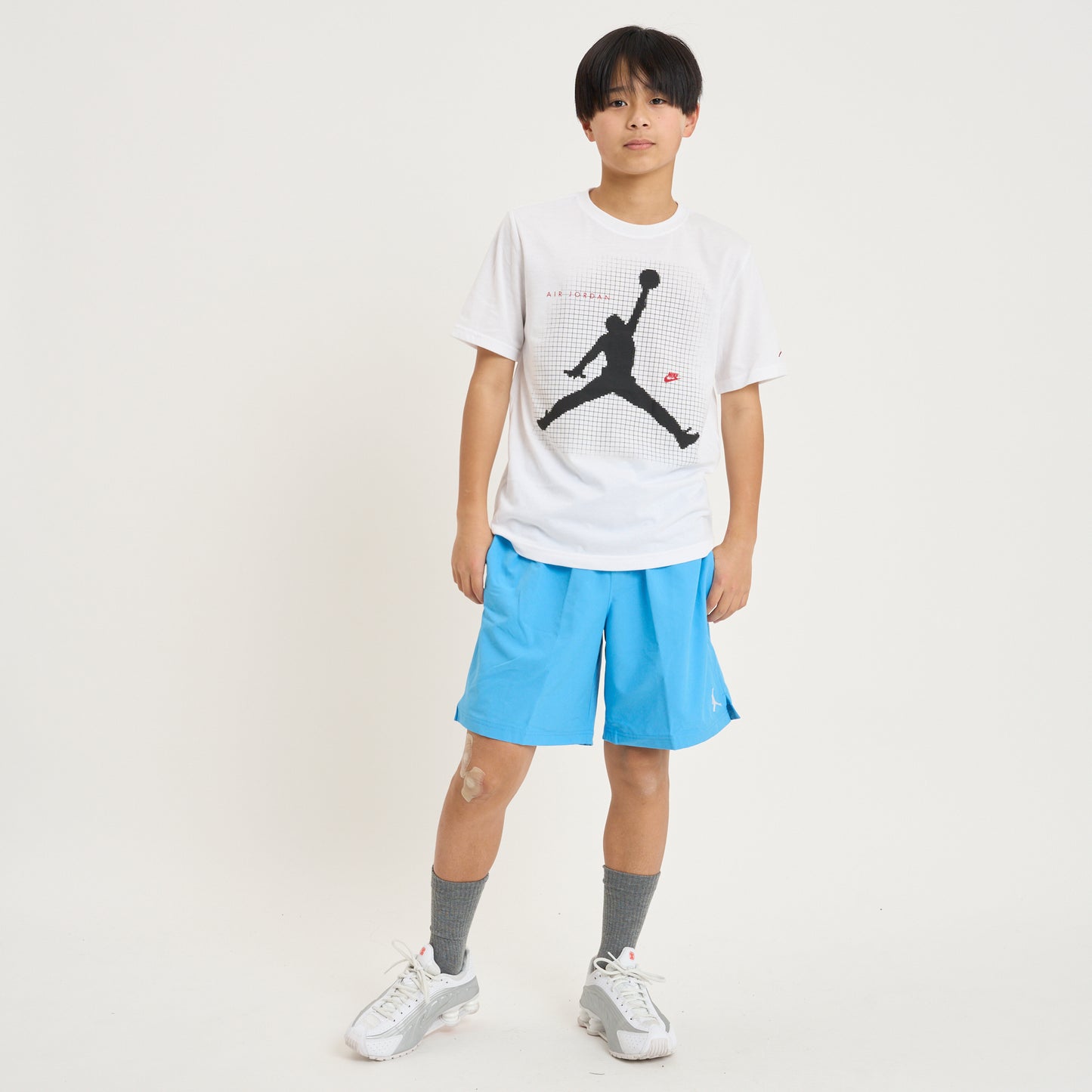 ジュニア(130-170cm)  JORDAN(ジョーダン) 半袖Tシャツ JDB JUMPMAN GRID BLUR