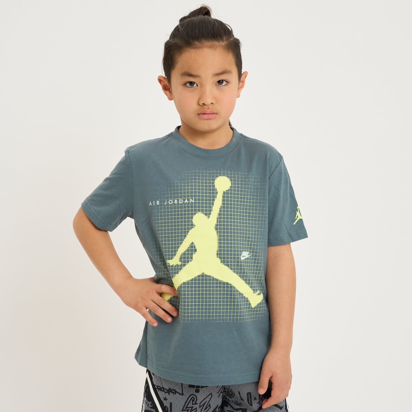 ジュニア(130-170cm)  JORDAN(ジョーダン) 半袖Tシャツ JDB JUMPMAN GRID BLUR