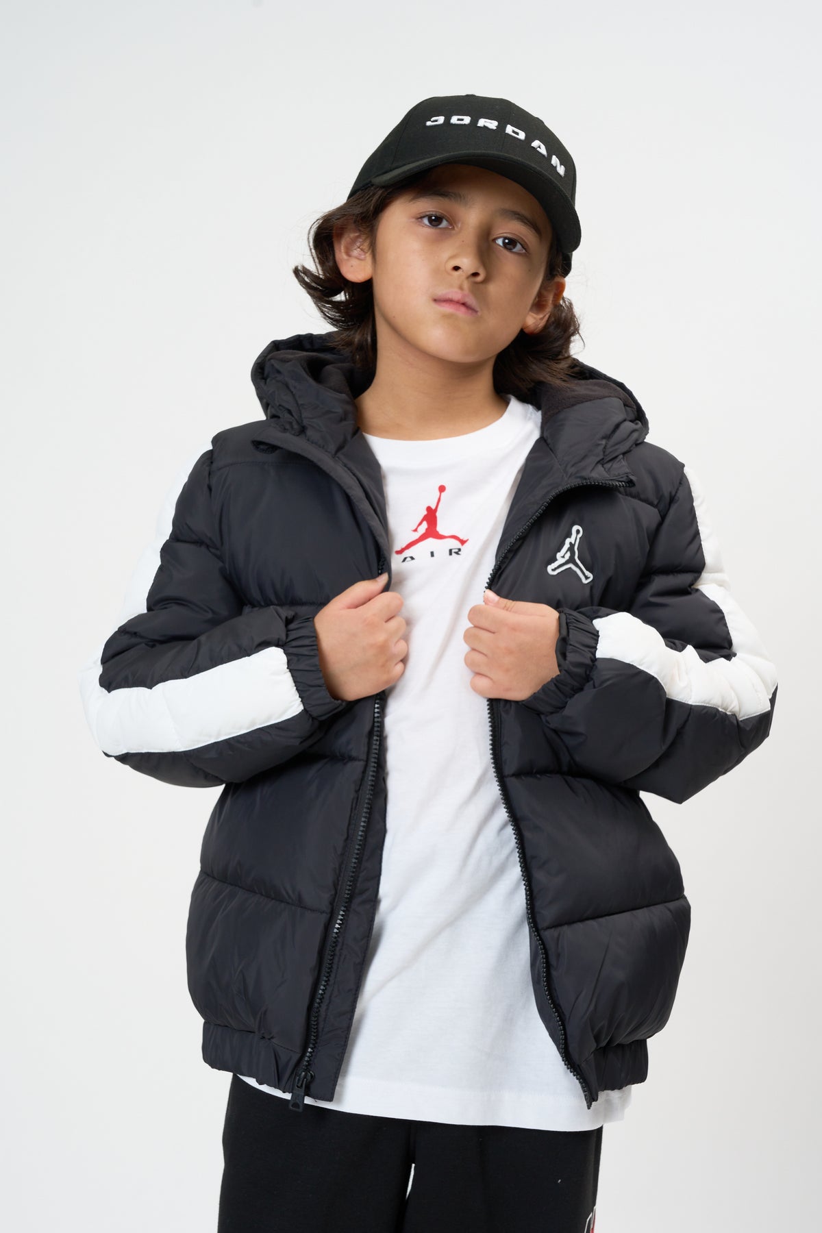 ジュニア(130-170cm)  JORDAN(ジョーダン) ジャケット JDB COLOR BLOCK PUFFER JACKET