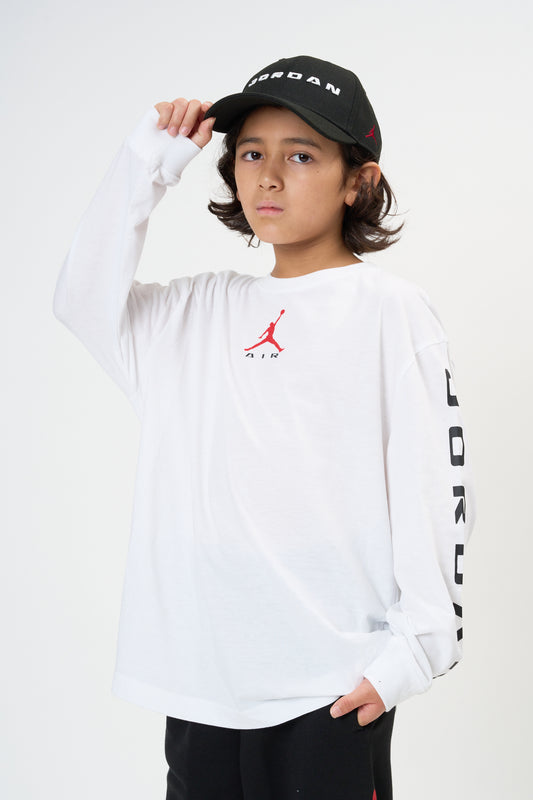 ジュニア(130-170cm)  JORDAN(ジョーダン) 長袖Tシャツ JDB MJ AIR HBR LS SHIRT
