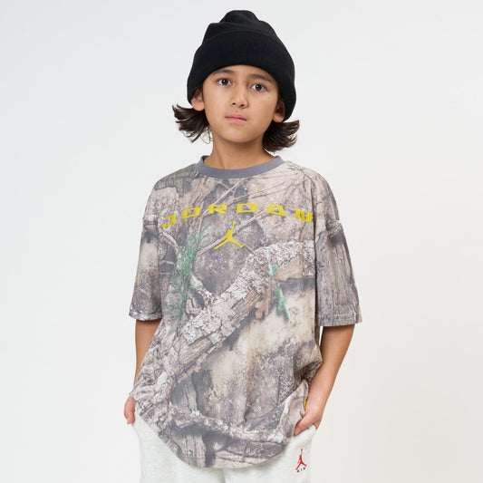 ジュニア(130-170cm)  JORDAN(ジョーダン) 半袖Tシャツ JDB MJ BK REAL TREE AOP TEE