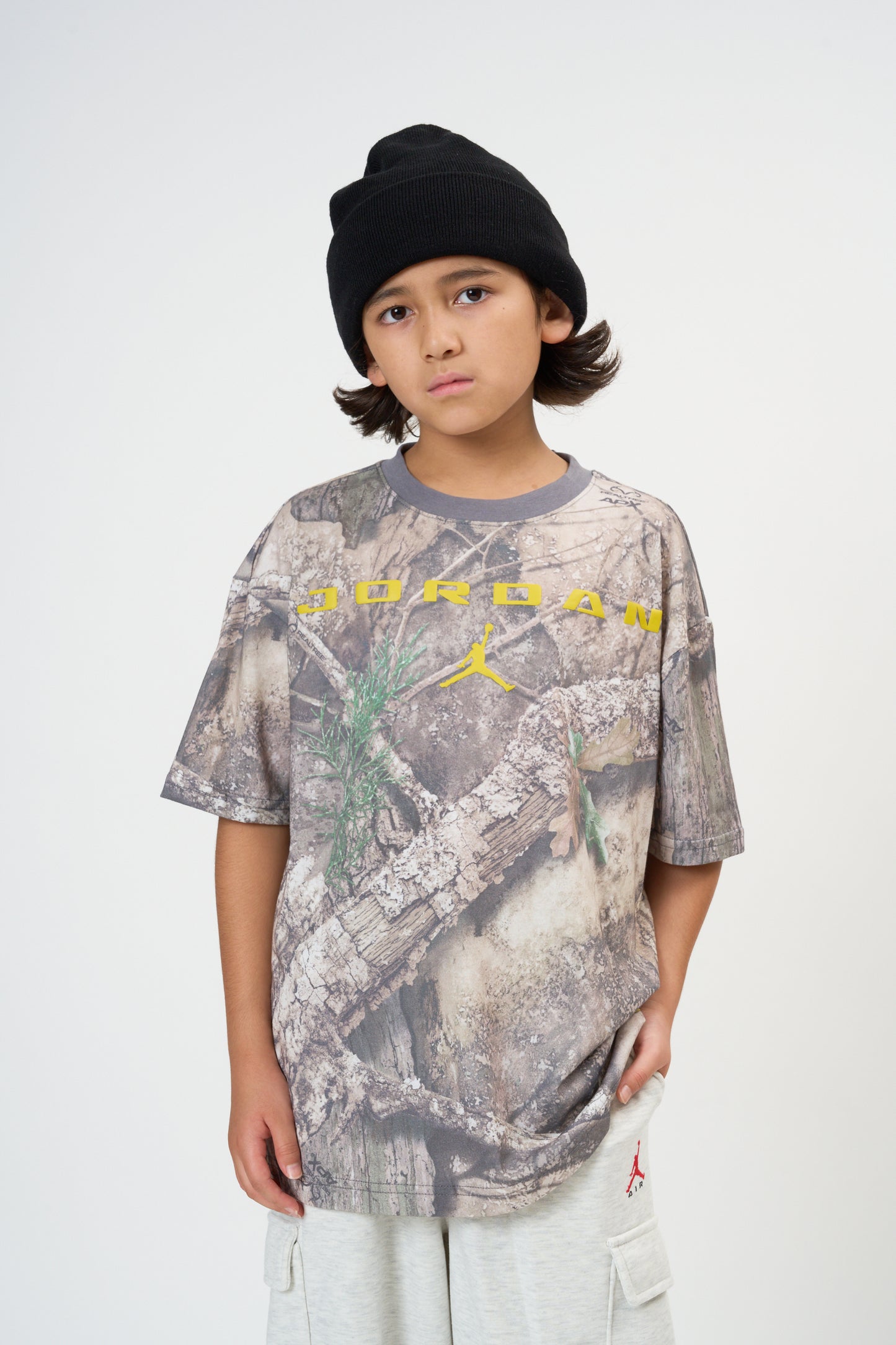 ジュニア(130-170cm)  JORDAN(ジョーダン) 半袖Tシャツ JDB MJ BK REAL TREE AOP TEE