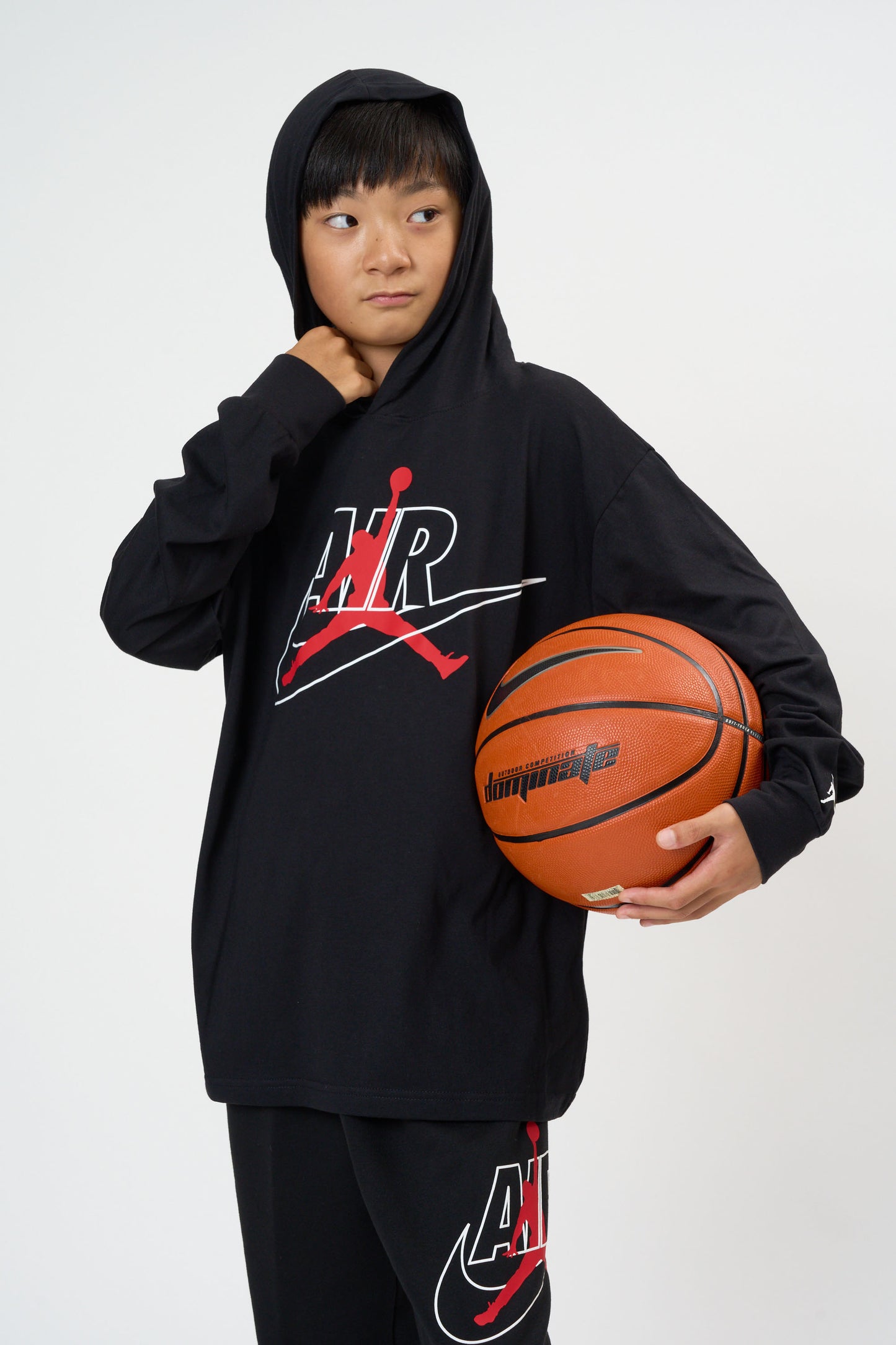 ジュニア(130-170cm)  JORDAN(ジョーダン) パーカー JDB MJ JUMPMAN AIR HOODED LS