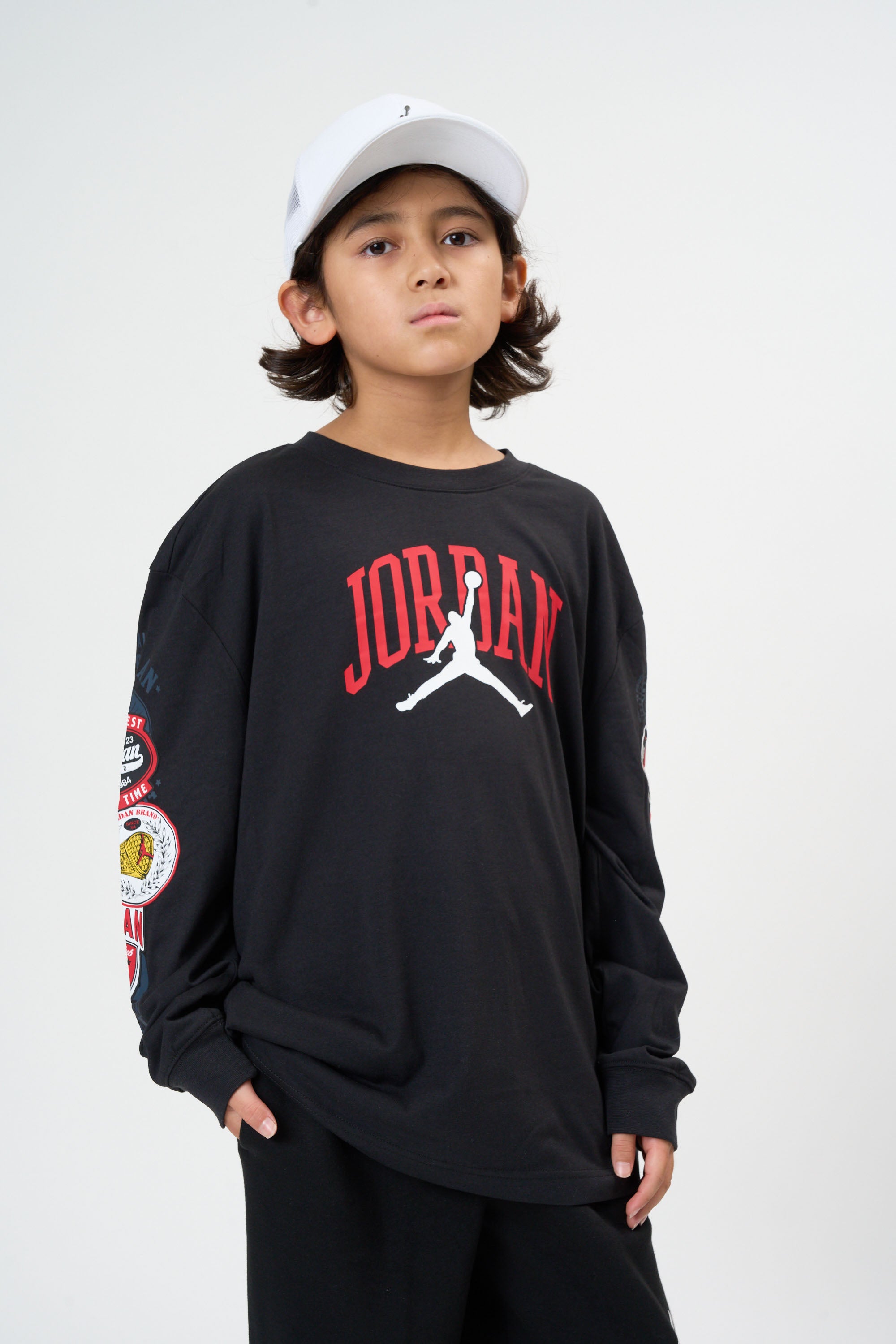 ジュニア(130-170cm) JORDAN(ジョーダン) 長袖Tシャツ JDB I23 HIGHWAY