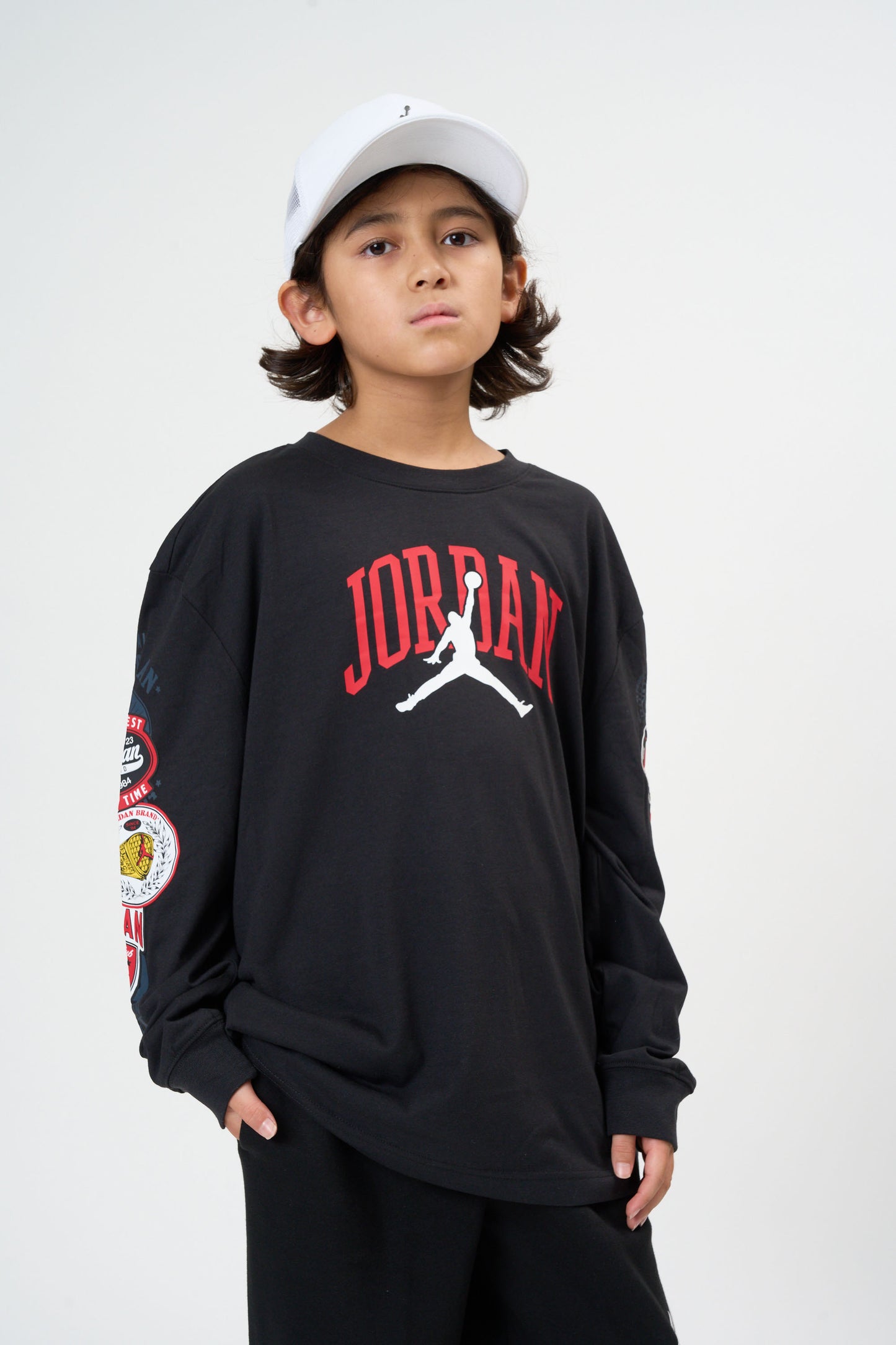 ジュニア(130-170cm)  JORDAN(ジョーダン) 長袖Tシャツ JDB I23 HIGHWAY ARCH LS TEE