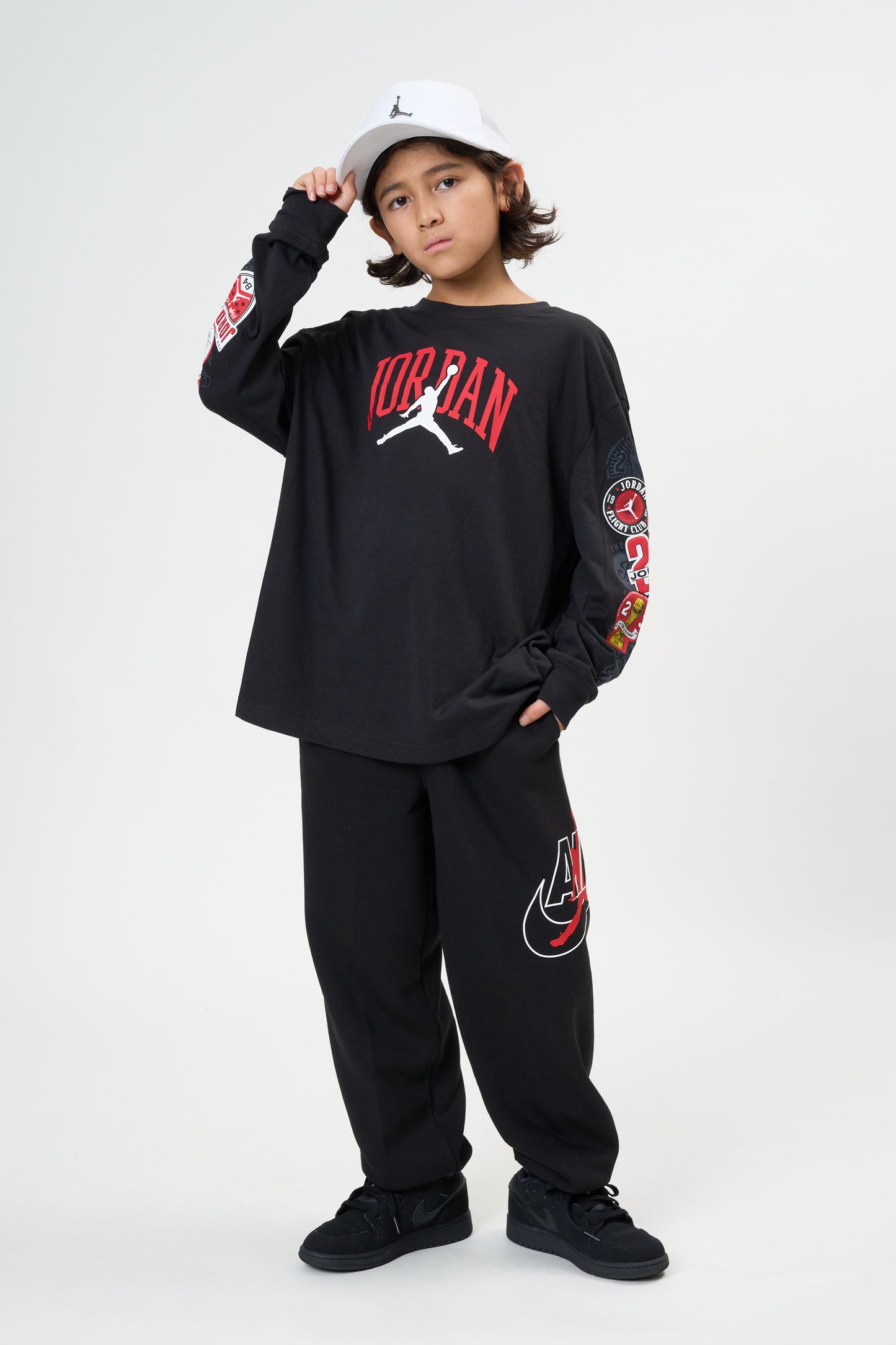 ジュニア(130-170cm)  JORDAN(ジョーダン) 長袖Tシャツ JDB I23 HIGHWAY ARCH LS TEE