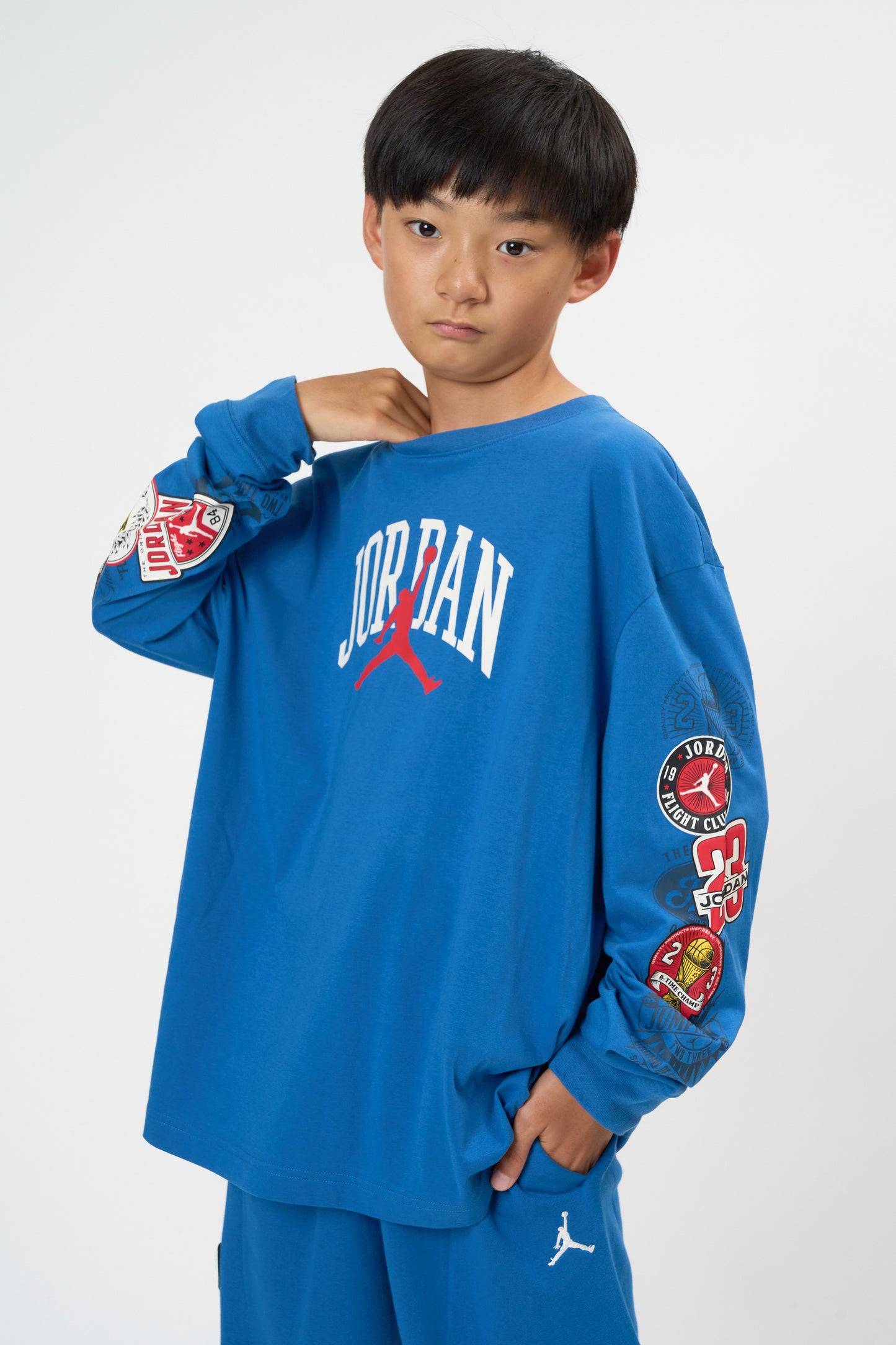 ジュニア(130-170cm)  JORDAN(ジョーダン) 長袖Tシャツ JDB I23 HIGHWAY ARCH LS TEE