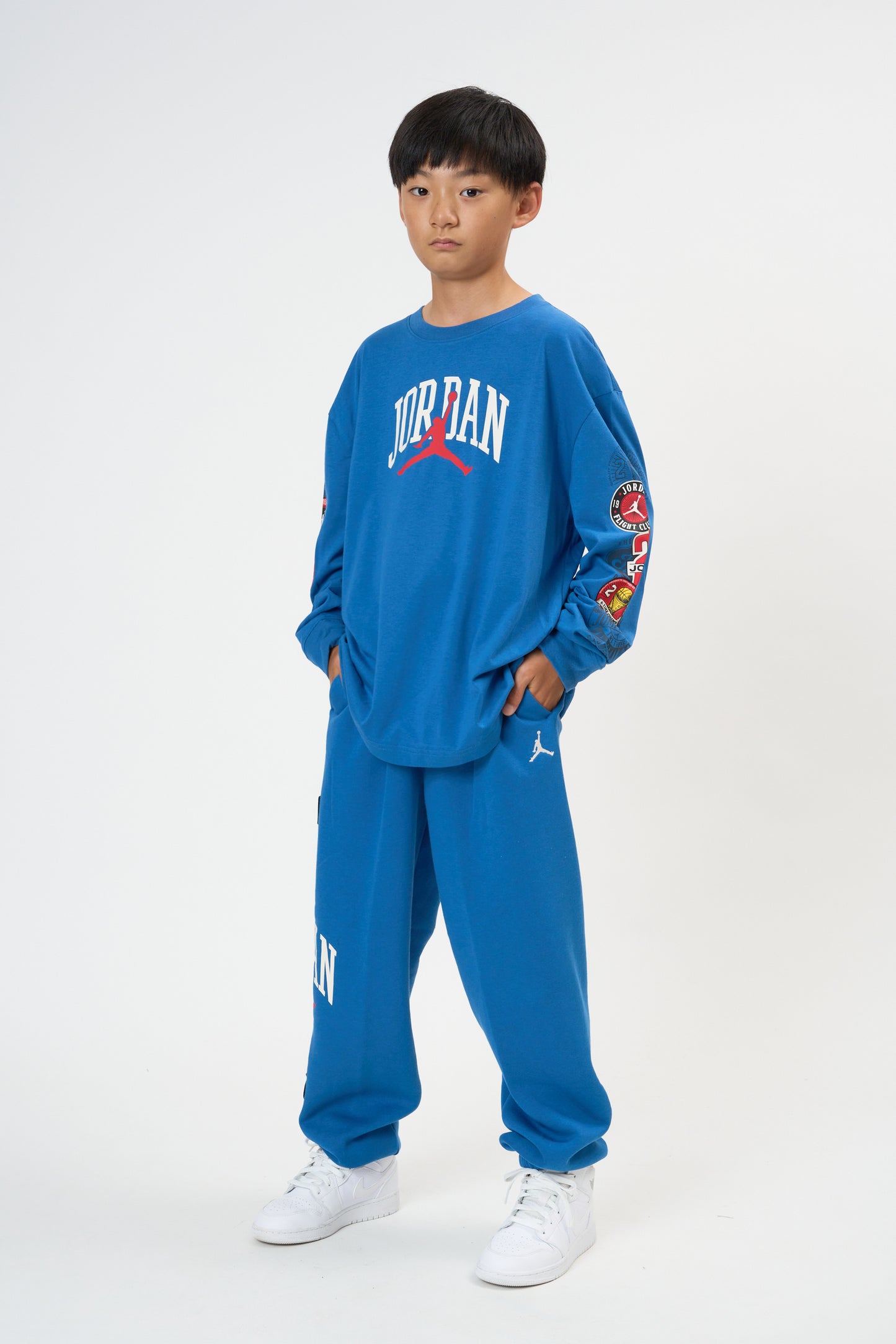 ジュニア(130-170cm)  JORDAN(ジョーダン) 長袖Tシャツ JDB I23 HIGHWAY ARCH LS TEE