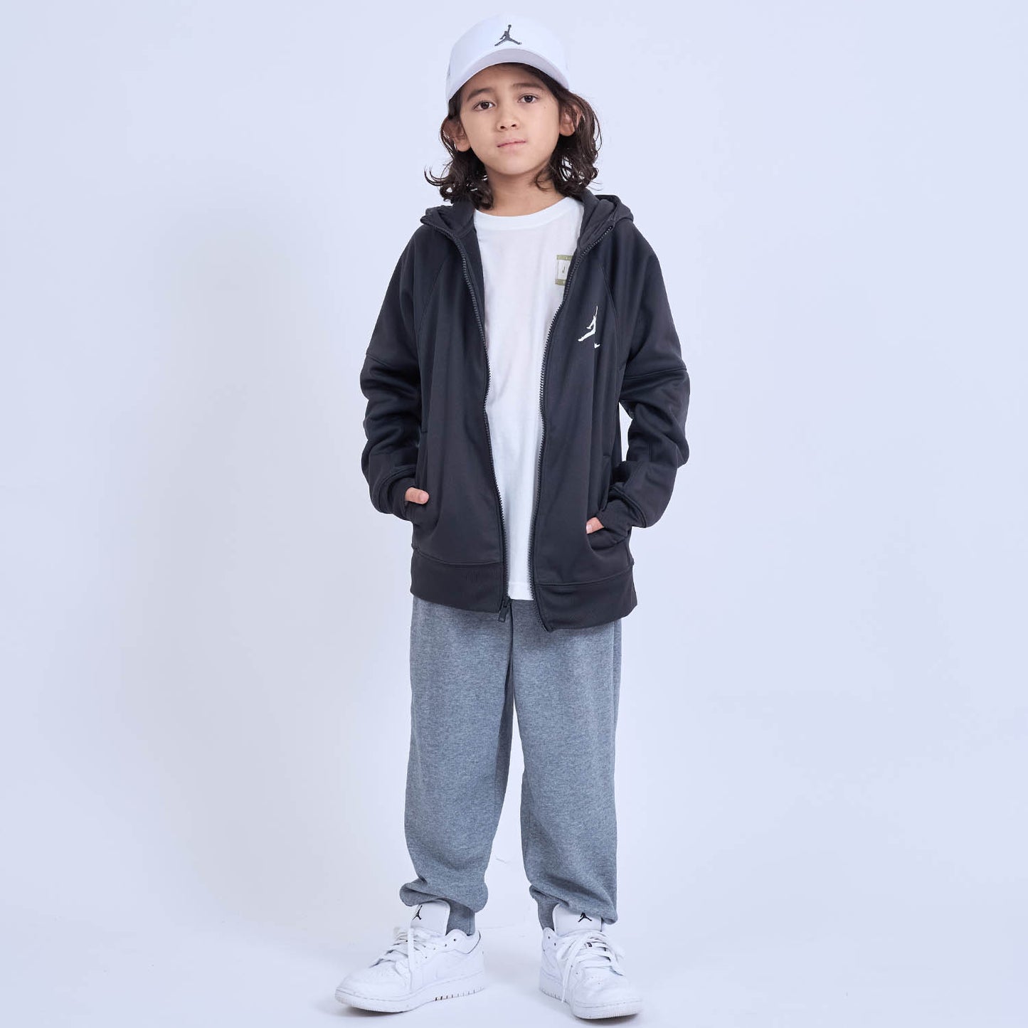 ジュニア(130-170cm) アウター JORDAN(ジョーダン) JDB JUMPMAN BIG SPRT THERMA FZ