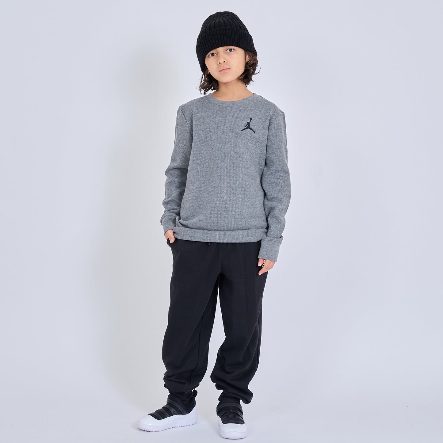 ジュニア(130-170cm) トレーナー/パーカー JORDAN(ジョーダン) JDB MJ ESSENTIALS WAFFLE KNIT