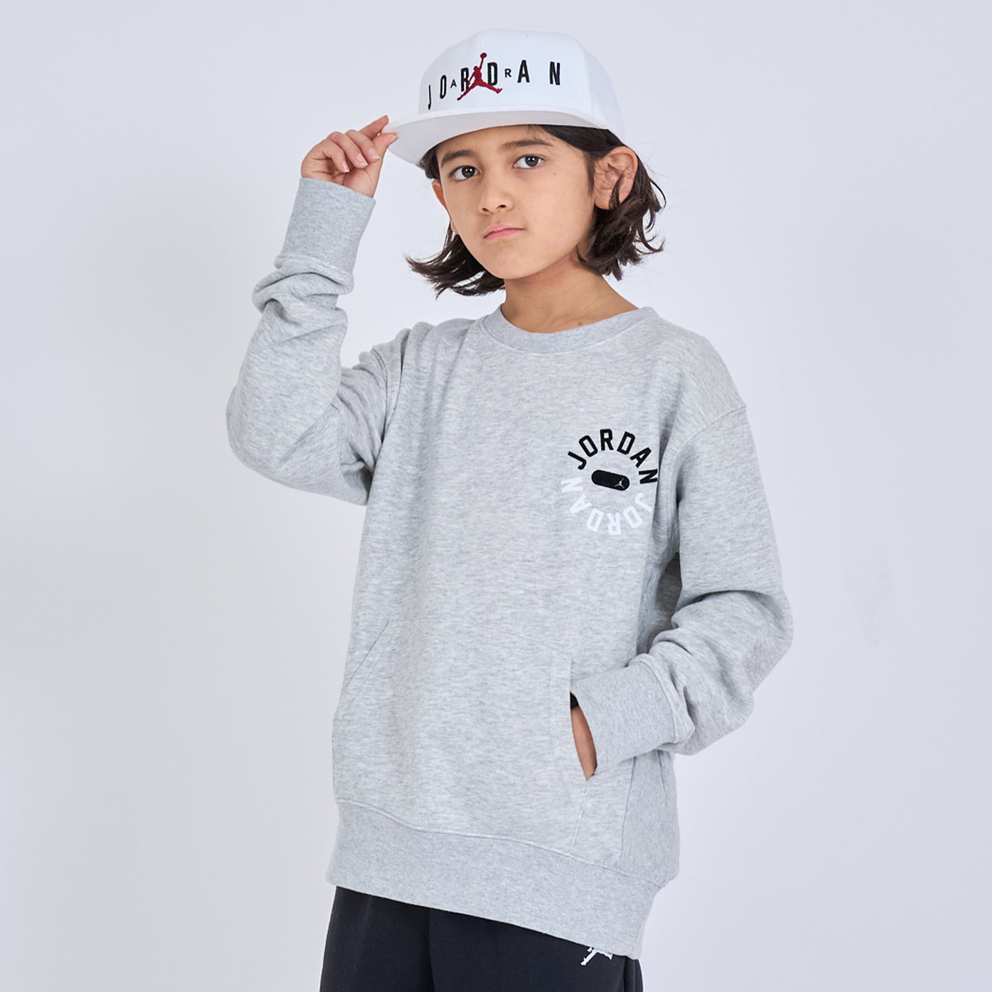 ジュニア(130-170cm) トレーナー/パーカー JORDAN(ジョーダン) JDB JORDAN PE FT CREW