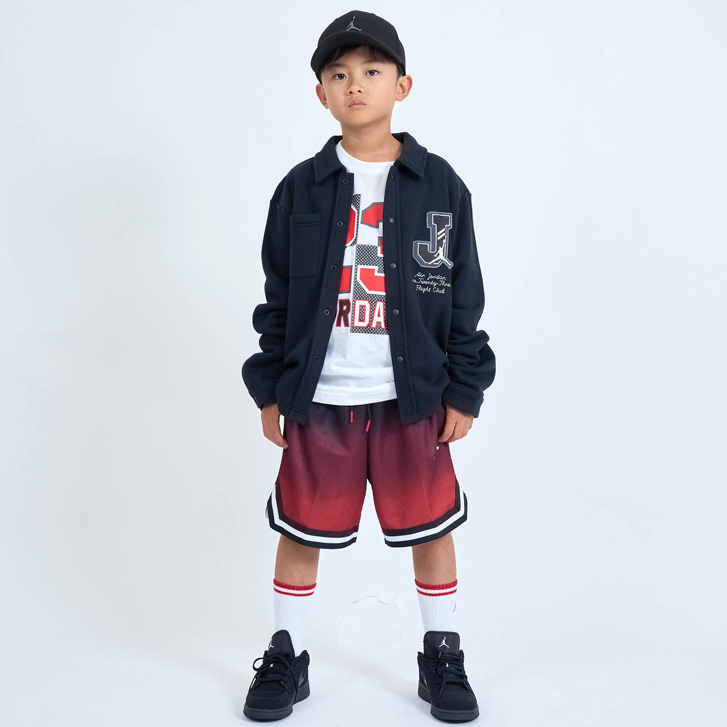 ジュニア(130-170cm) アウター JORDAN(ジョーダン) JDB COURT OF LEGENDS LS KNIT T