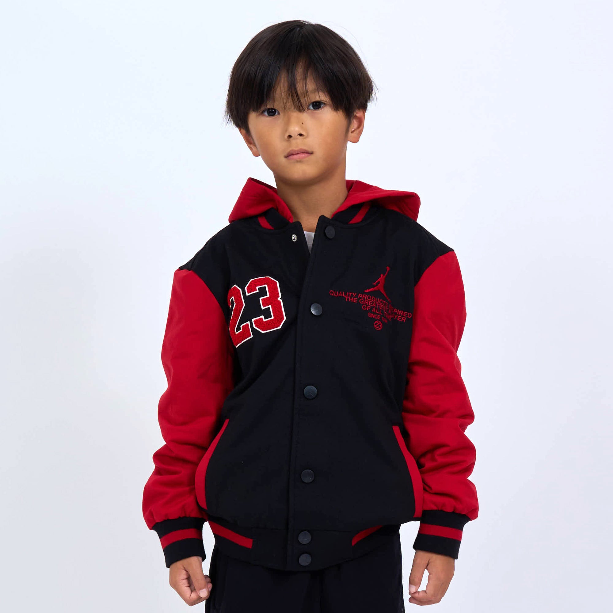 130cm 子供服　フリースジャケット ジョーダン シェルパ ジャケット　赤　黒 楽天市場】ジョーダン（JORDAN）（キッズ）ジュニア ボーイズ ボア