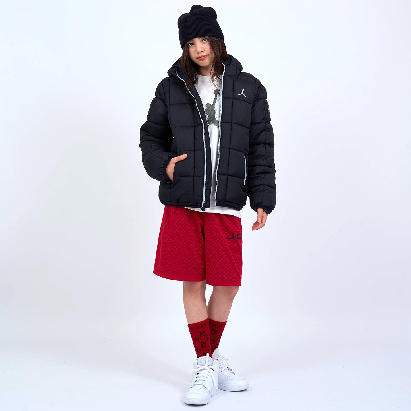 ジュニア(130-170cm) アウター JORDAN(ジョーダン) JDN ESSENTIAL MDWT PUFFER
