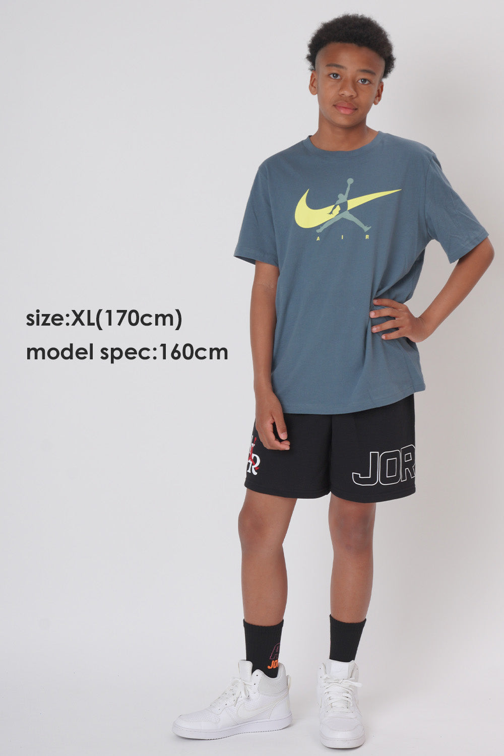 【公式限定】ジュニア(130-170cm)  JORDAN(ジョーダン) 半袖Tシャツ JDB JUMPMAN SWOOSH INTERSECTIO