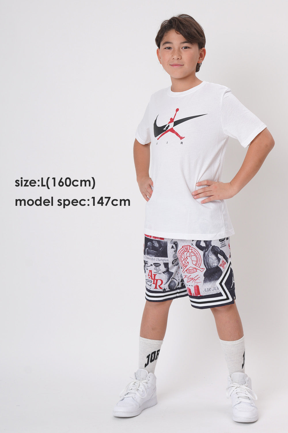 【公式限定】ジュニア(130-170cm)  JORDAN(ジョーダン) 半袖Tシャツ JDB JUMPMAN SWOOSH INTERSECTIO