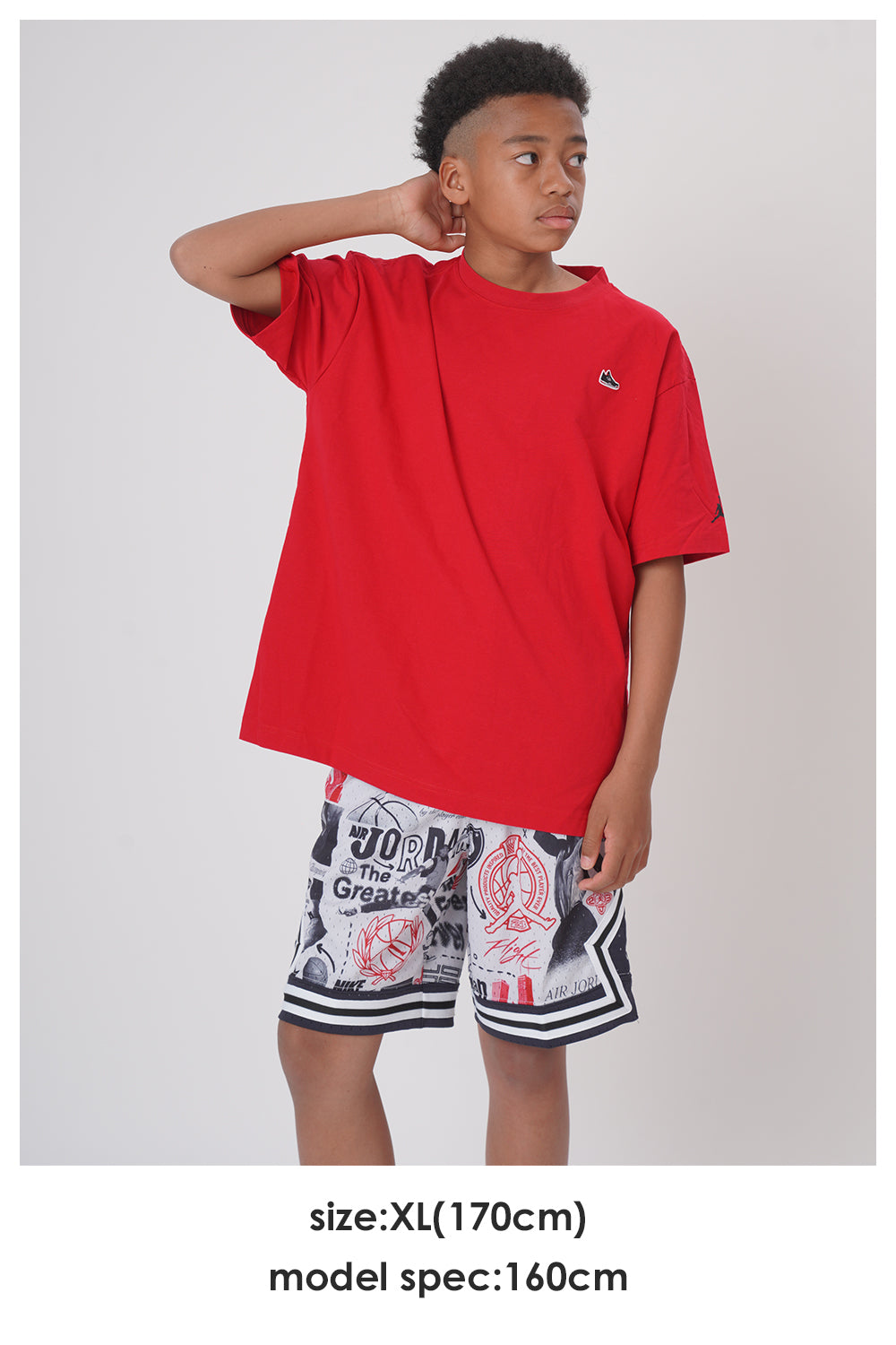 ジュニア(130-170cm)  JORDAN(ジョーダン) 半袖Tシャツ JDB AJ4 PATCH SS TEE