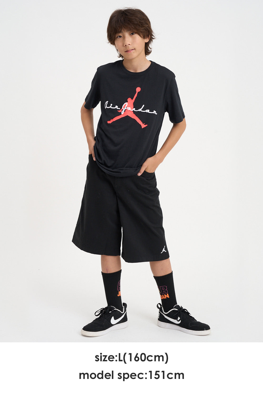 ジュニア(130-170cm) JORDAN(ジョーダン) ハーフパンツ JDB WE OUTSIDE