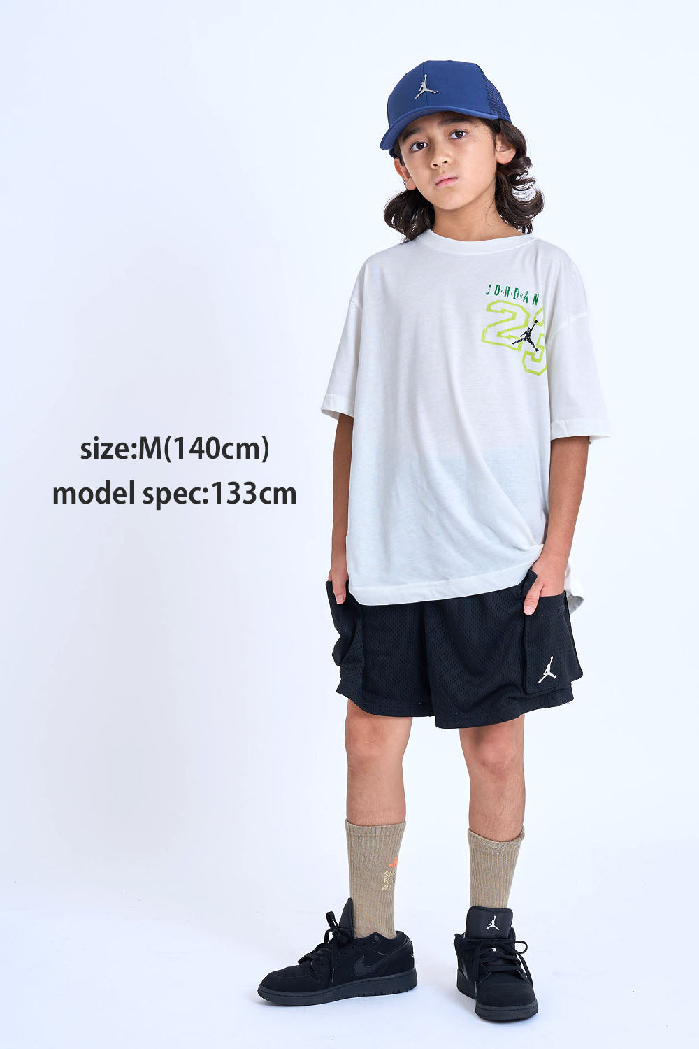 ジュニア(130-170cm)  JORDAN(ジョーダン) 半袖Tシャツ JDB VINTAGE LAYUP