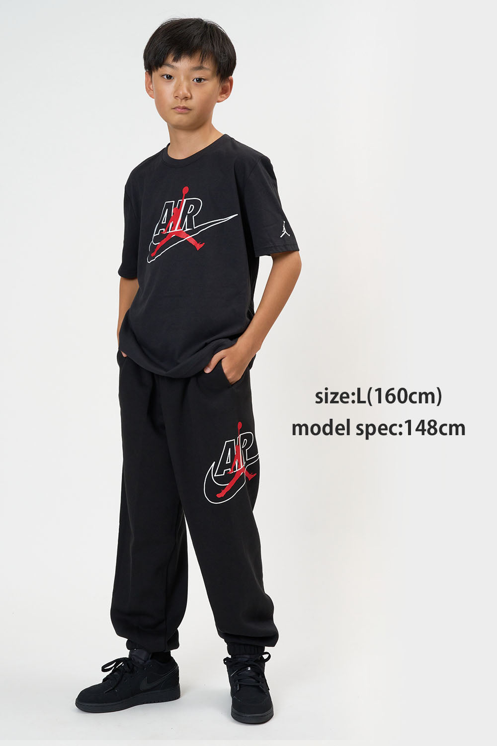 ジュニア(130-170cm)  JORDAN(ジョーダン) フリースパンツ JDB MJ JUMPMAN AIR FLC JOGGER
