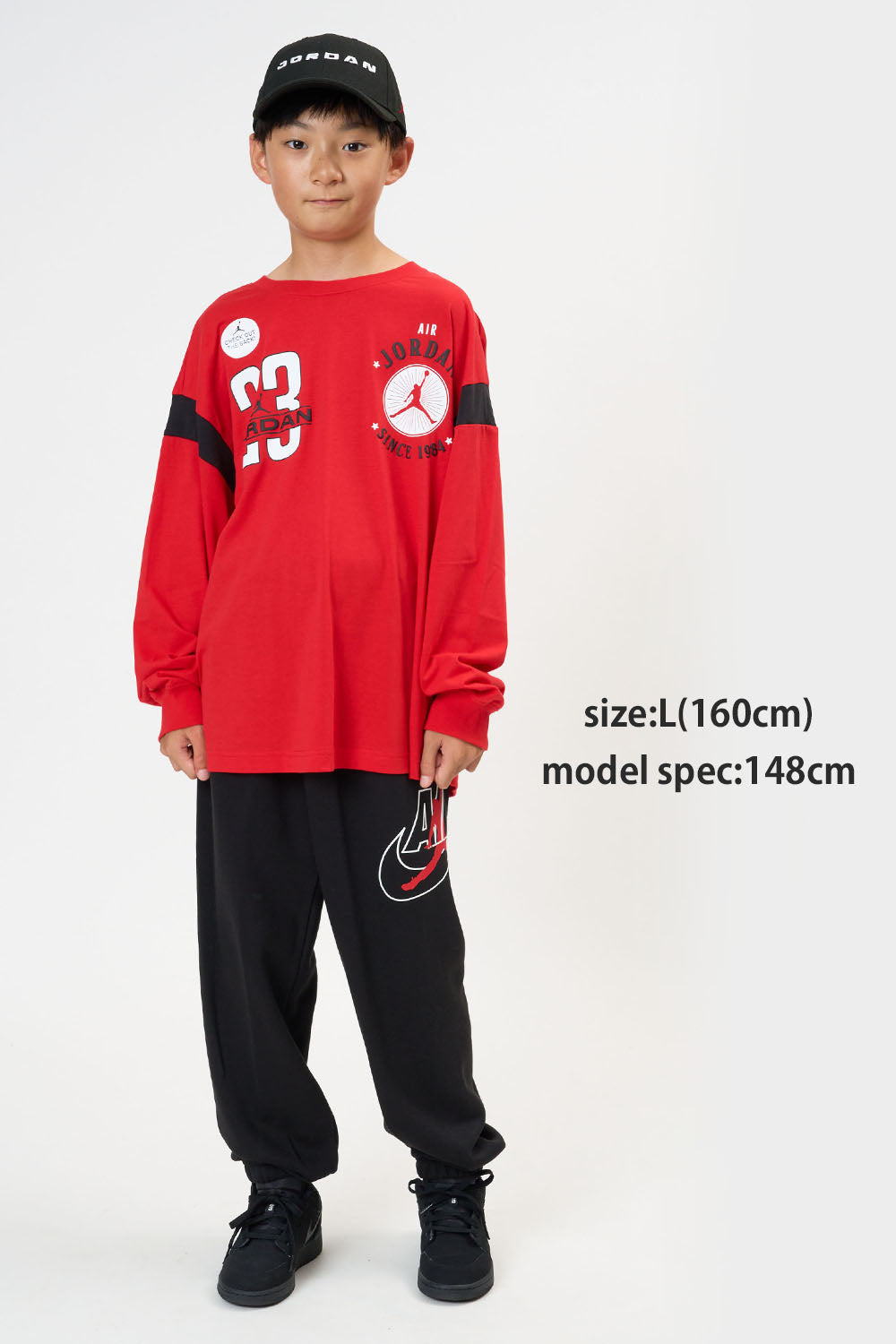 ジュニア(130-170cm)  JORDAN(ジョーダン) 長袖Tシャツ JDB I23 HIGHWAY CREW LS