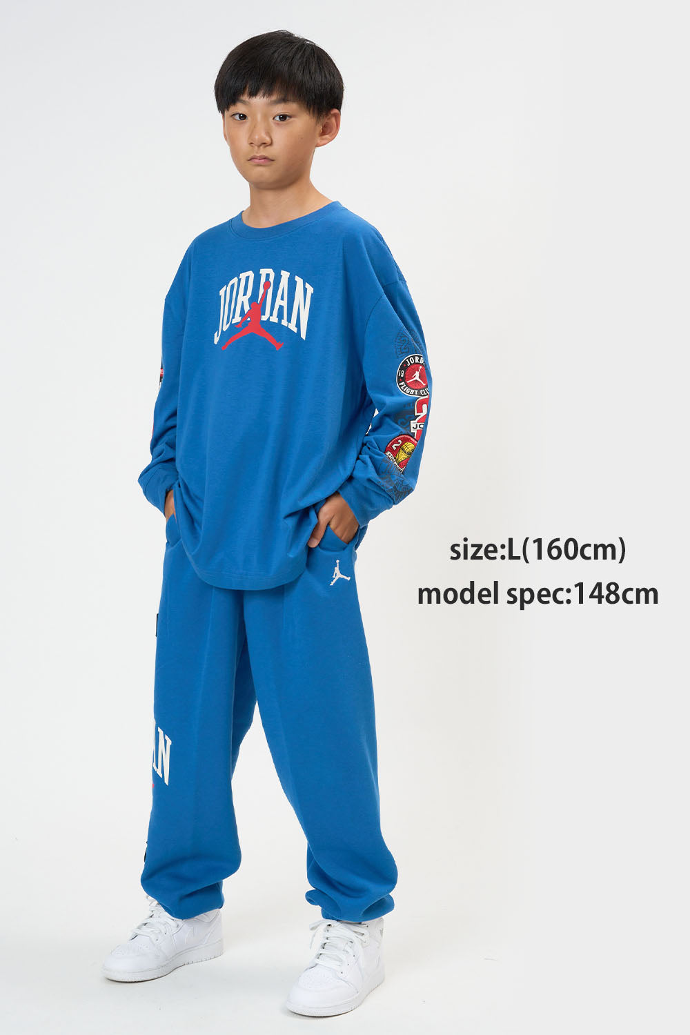 ジュニア(130-170cm)  JORDAN(ジョーダン) 長袖Tシャツ JDB I23 HIGHWAY ARCH LS TEE