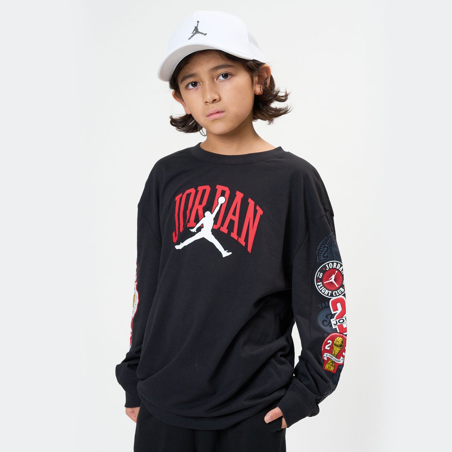 ジュニア(130-170cm)  JORDAN(ジョーダン) 長袖Tシャツ JDB I23 HIGHWAY ARCH LS TEE