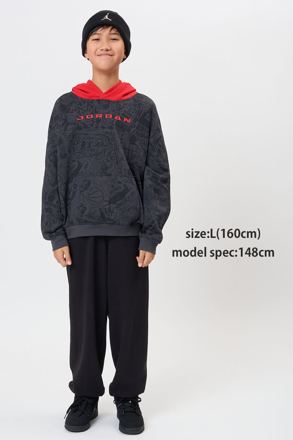 ジュニア(130-170cm)  JORDAN(ジョーダン) パーカー JDB MJ BRK LSR PO HOODIE