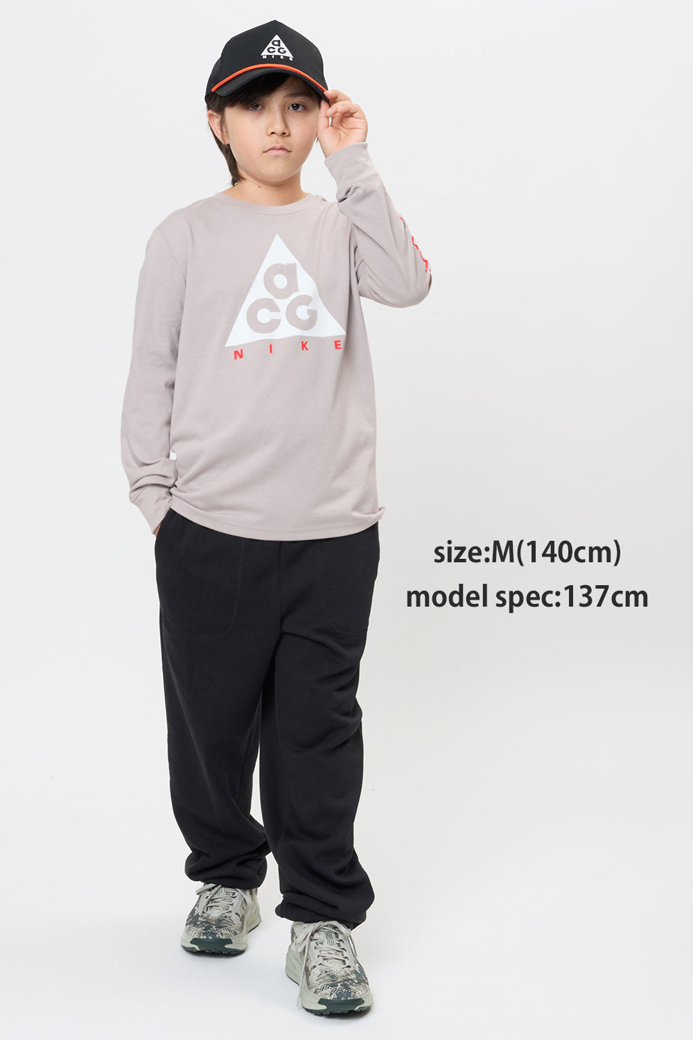 ジュニア(130-170cm) NIKE ACG (ナイキ) 長袖Tシャツ ACN N ACG HBR LS JERSEY TEE