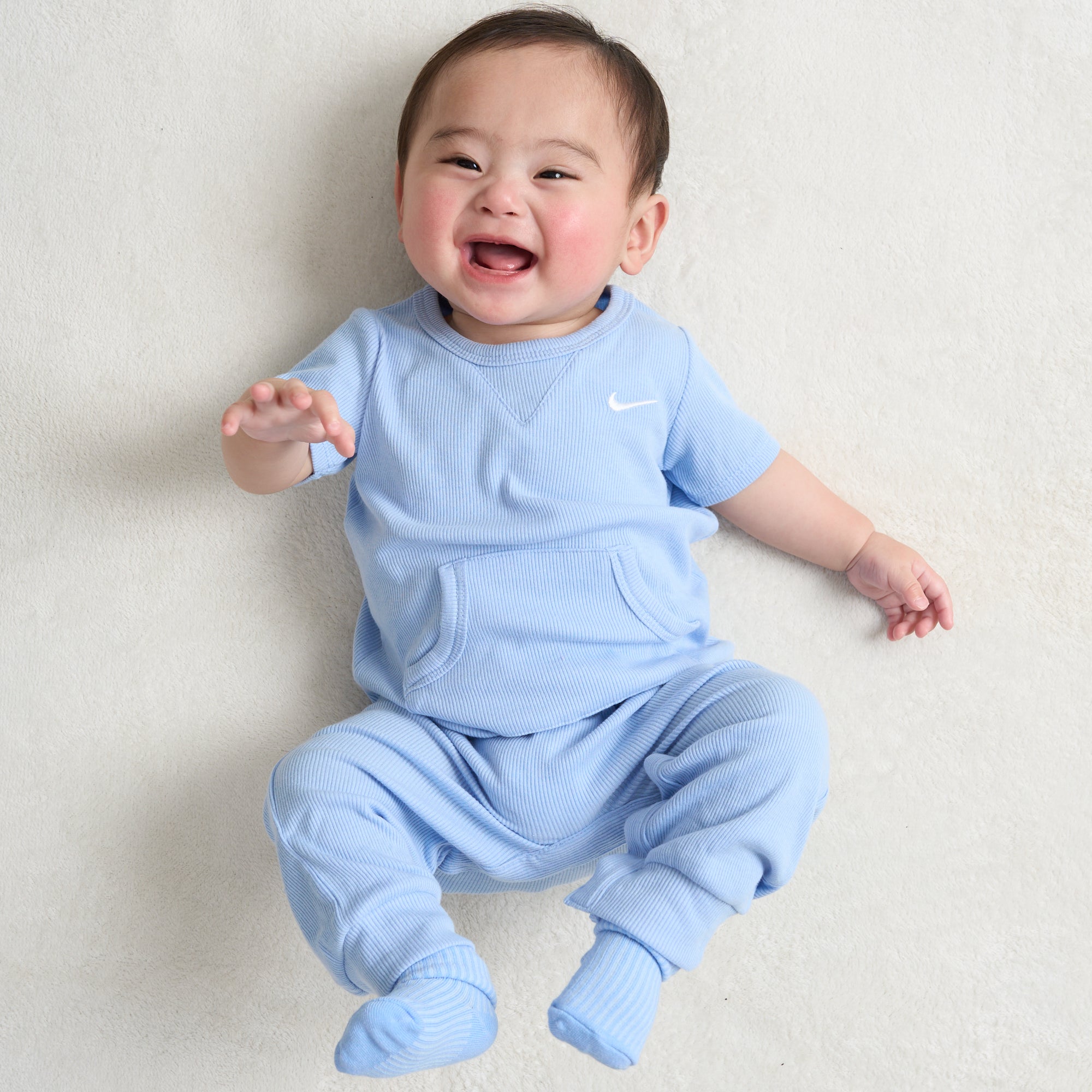 ベビー(6-12M) セット商品 NIKE(ナイキ) NHN NIKE RIB S/S ROMPER