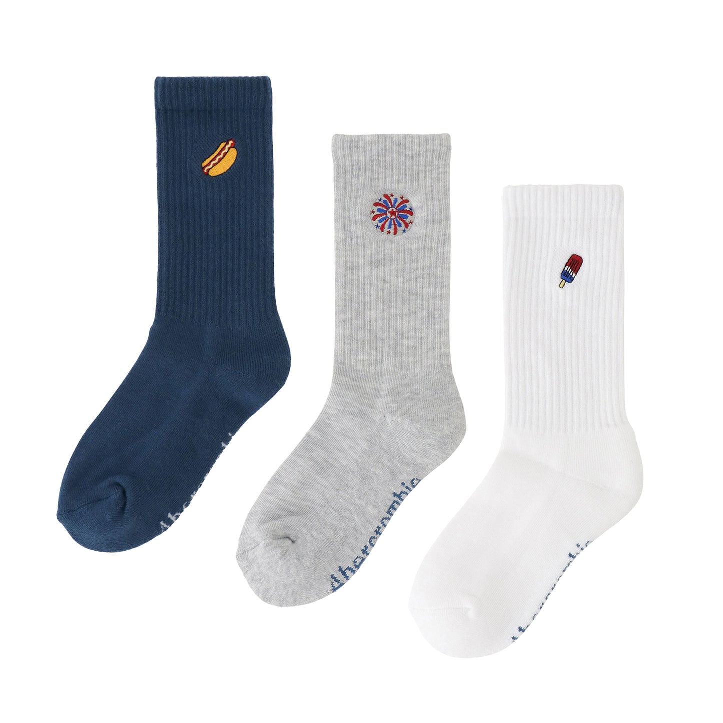 ソックス(21-25cm)  A&F(アバクロンビー&フィッチ) AFHB 3PK BOYS FASHION CREW