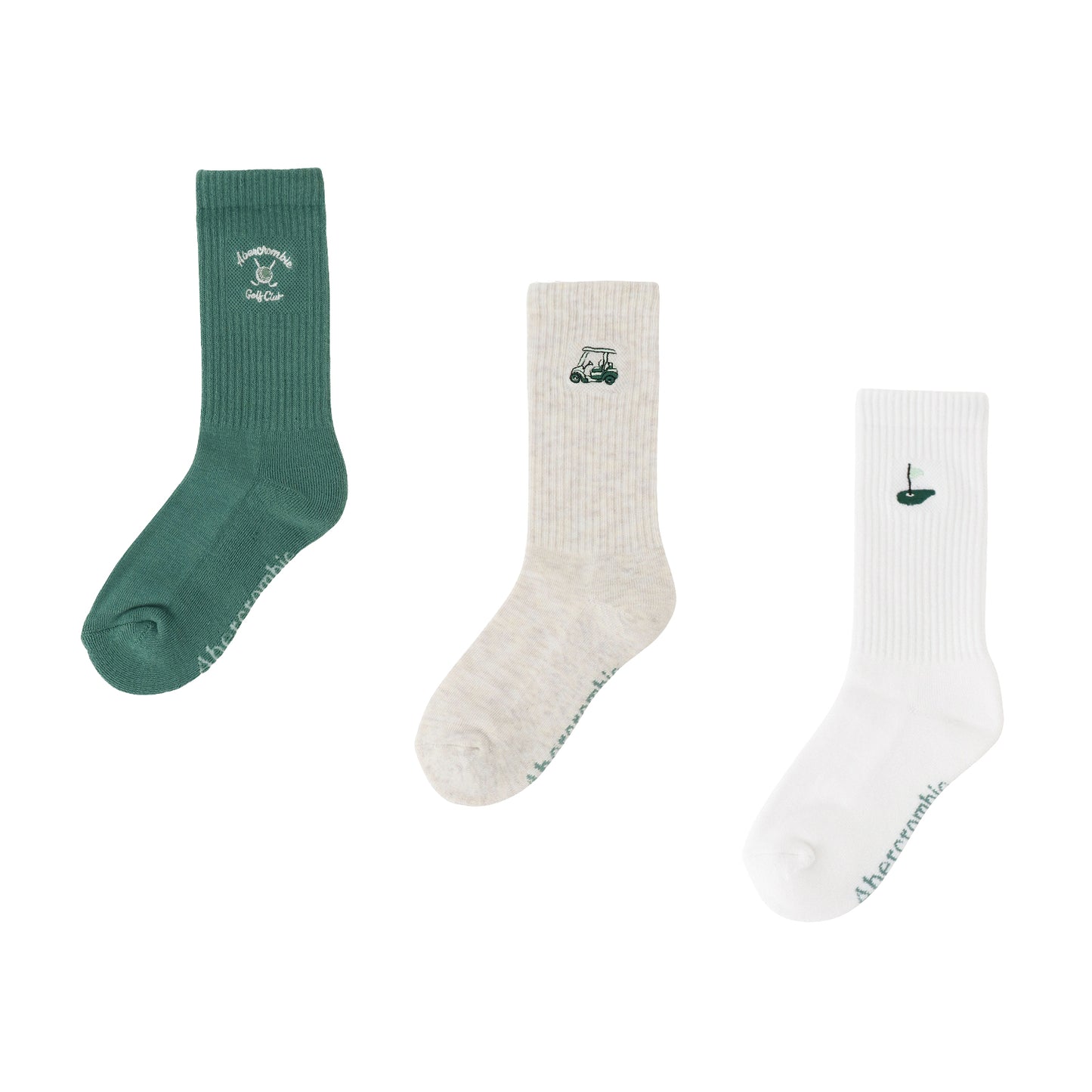 ソックス(21-25cm)  A&F(アバクロンビー&フィッチ) AFHB 3PK BOYS FASHION CREW