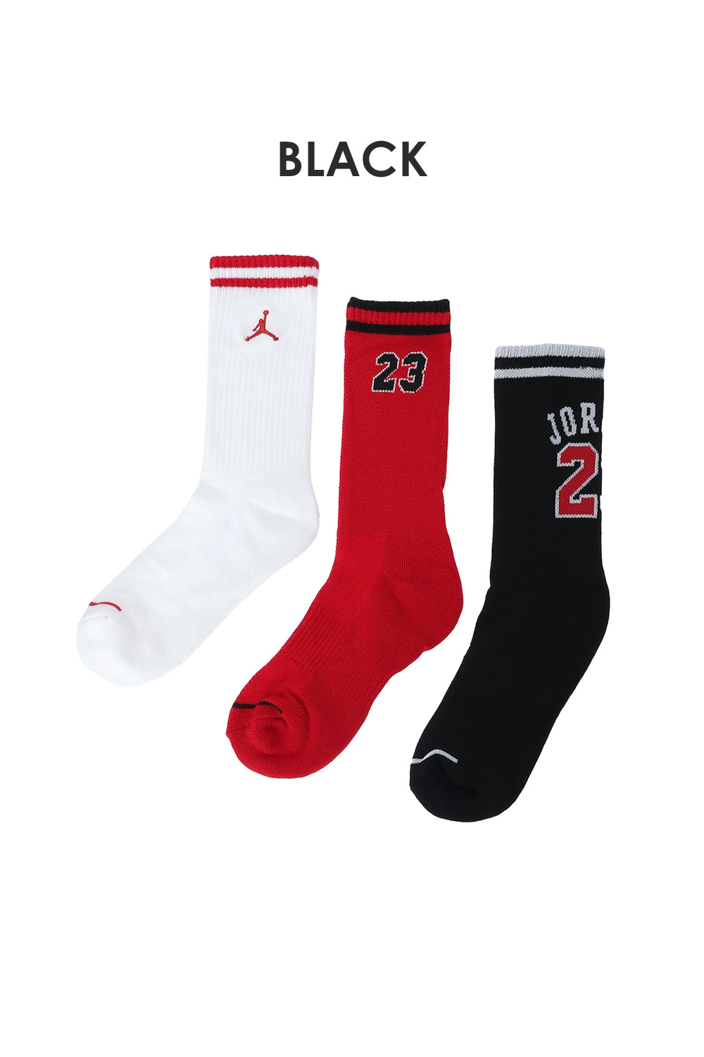 ソックス(21-25cm) ソックス JORDAN(ジョーダン) JHB JORDAN VARSITY JERSEY 3PK