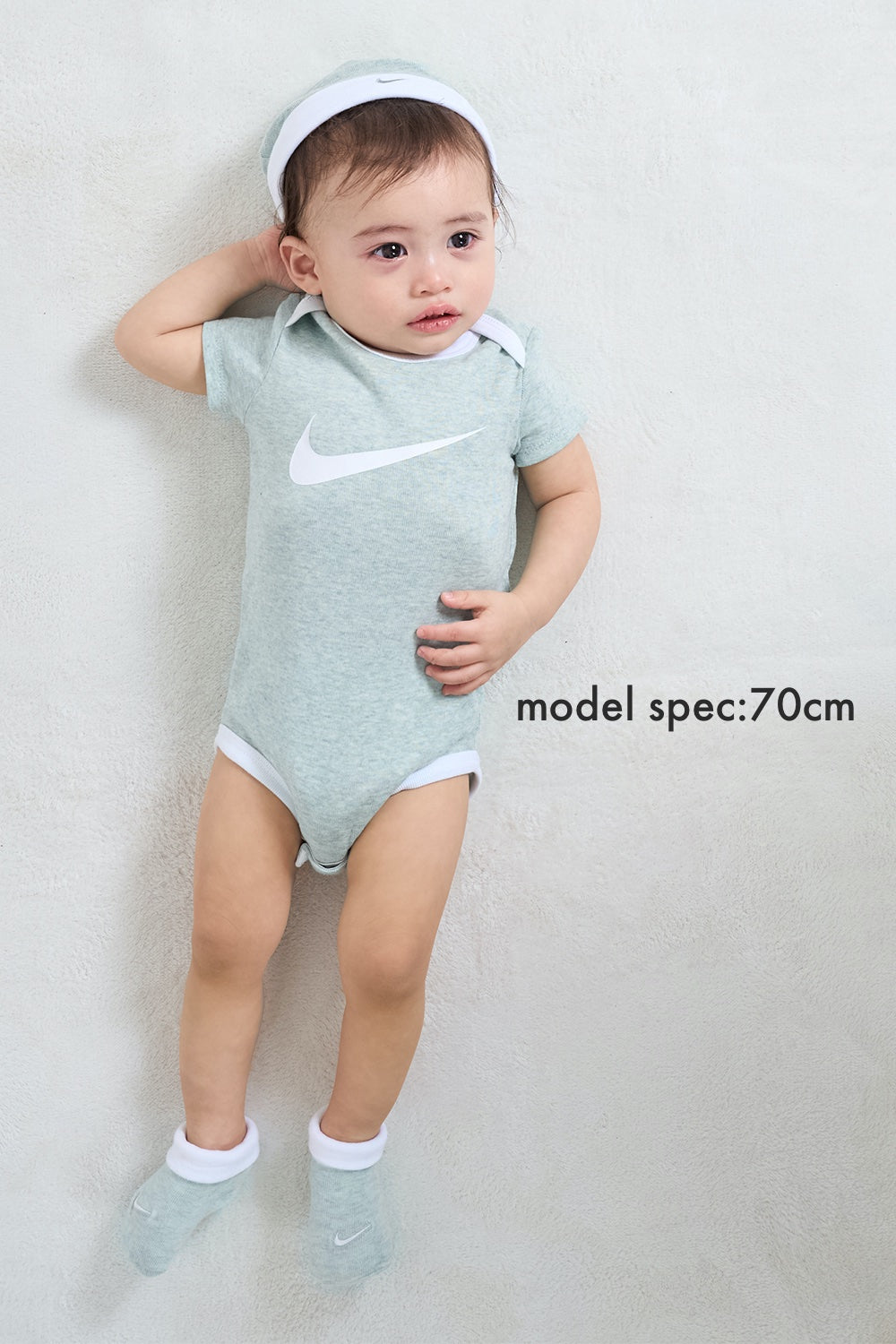 ベビー(6-12M) セット商品 NIKE(ナイキ) SWOOSH HAT/BODYSUIT/BOOTIE 3