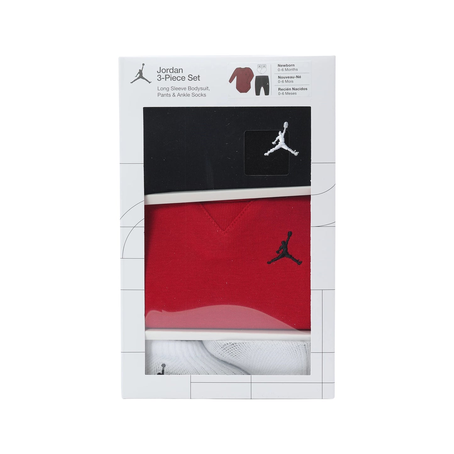 ベビー(65-80cm) セット商品 JORDAN(ジョーダン) JHN LONG SLEEVE ESST BOX SET