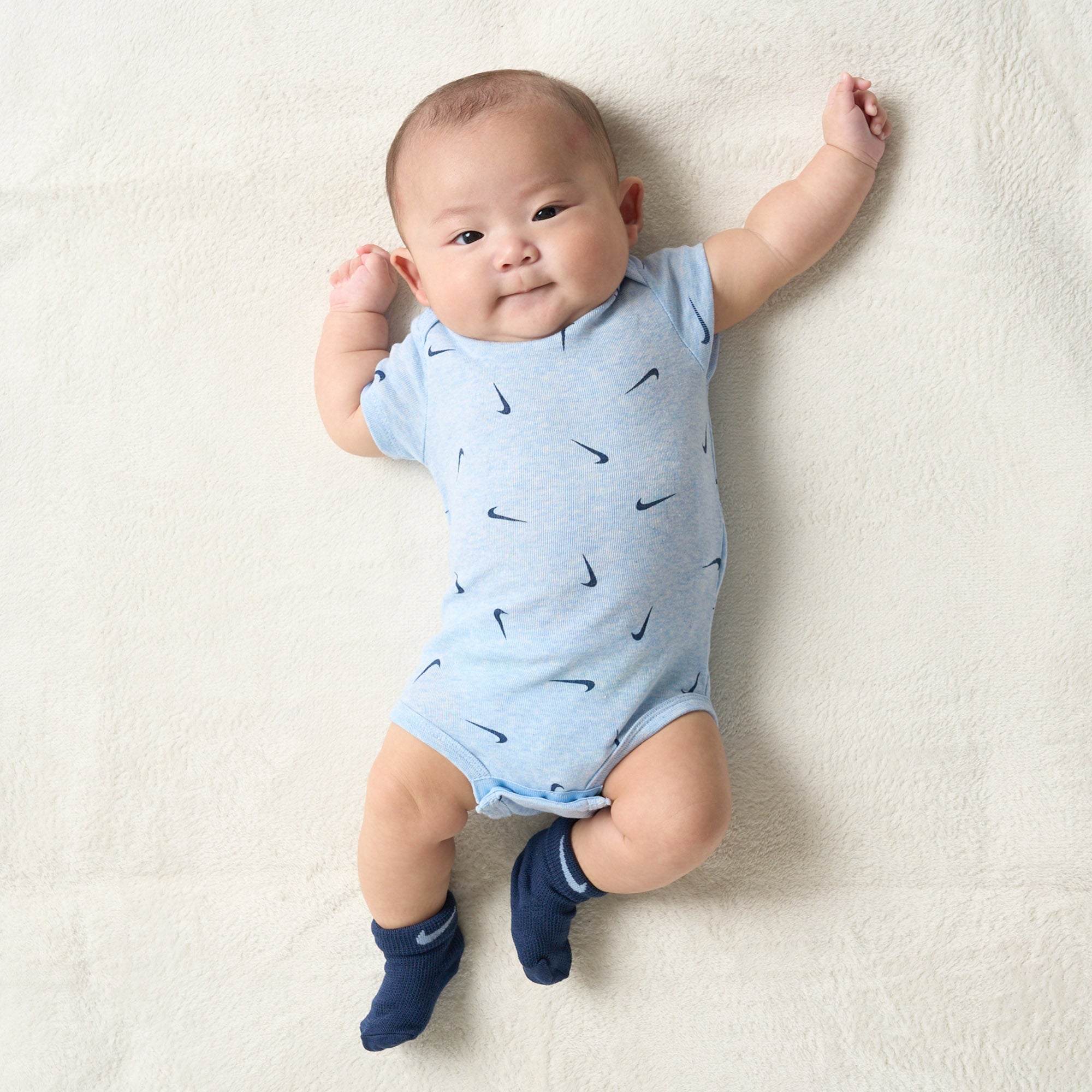 ベビー(65-80cm) セット商品 NIKE(ナイキ) NHN 3PK BODYSUIT & WAFFLE