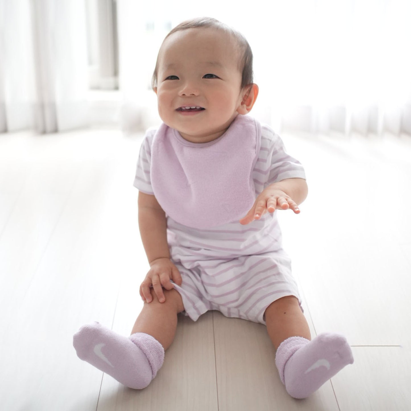 ベビー(80-90cm)  NIKE(ナイキ) セットアップ NHN 3PK TERRY ROMPER SET