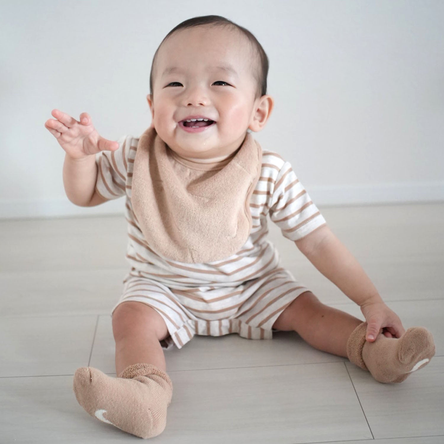 ベビー(80-90cm) NIKE(ナイキ) セットアップ NHN 3PK TERRY ROMPER SET