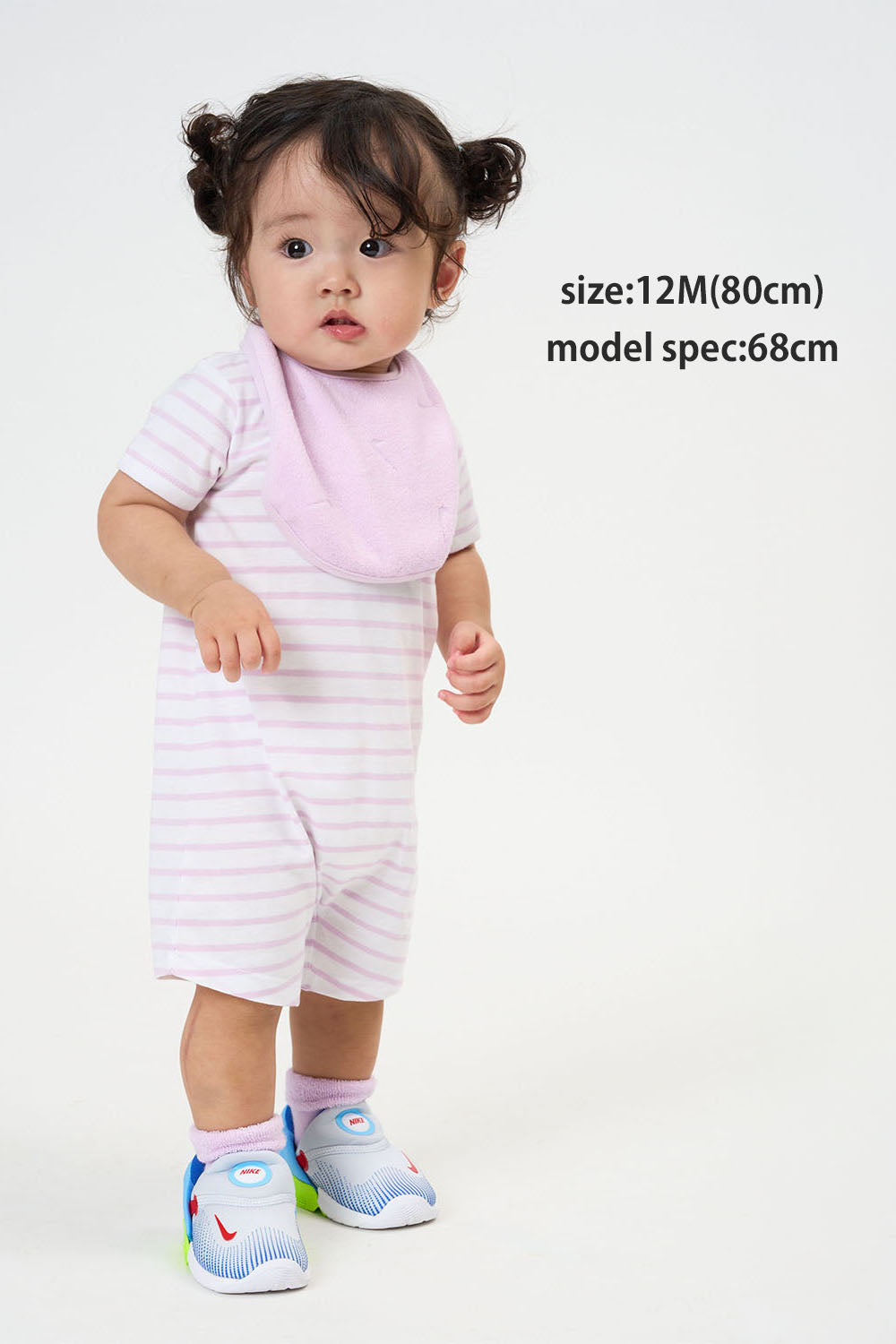 ベビー(80-90cm)  NIKE(ナイキ) セットアップ NHN 3PK TERRY ROMPER SET
