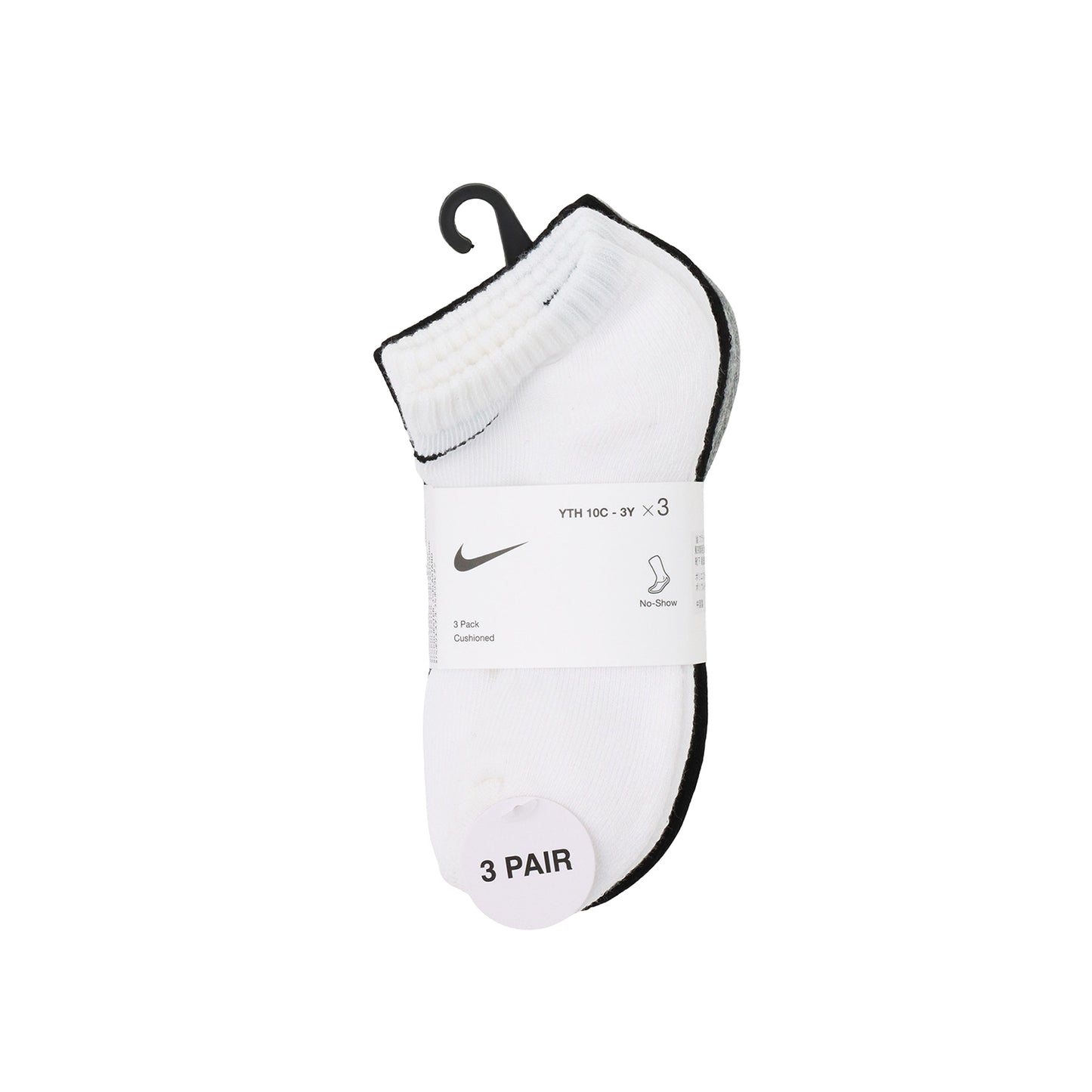 ソックス(17-21cm)  NIKE(ナイキ) ソックス NIKE BASIC PACK NO SHOW 3PK