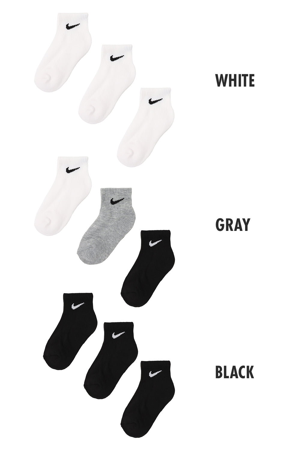 ソックス(17-21cm) NIKE(ナイキ) NIKE BACIS PACK ANKLE 3PK – ROOKIE KIDS